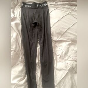 Pcheebum scrunch butt leggings - gray